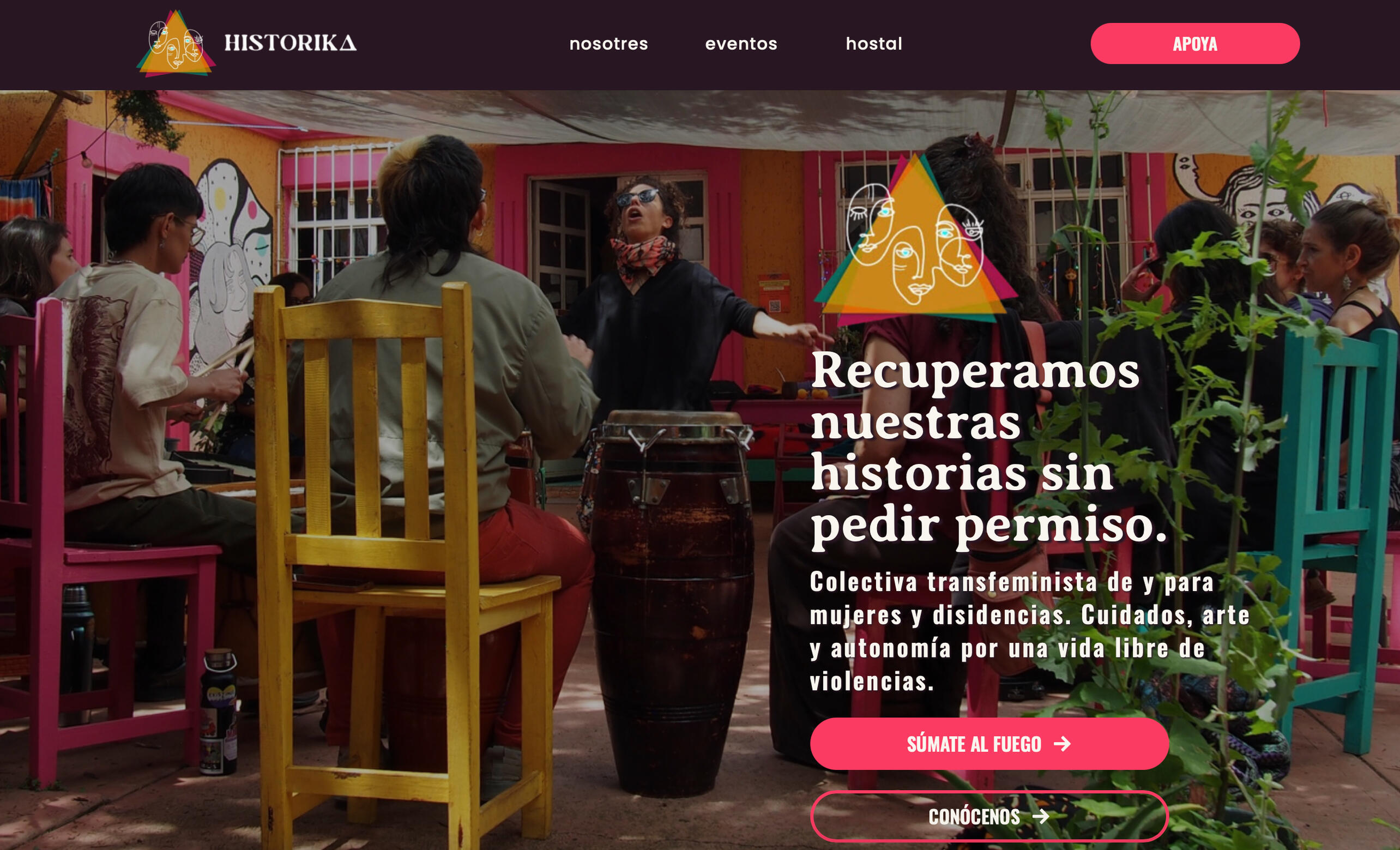 Historika Cultural website homepage